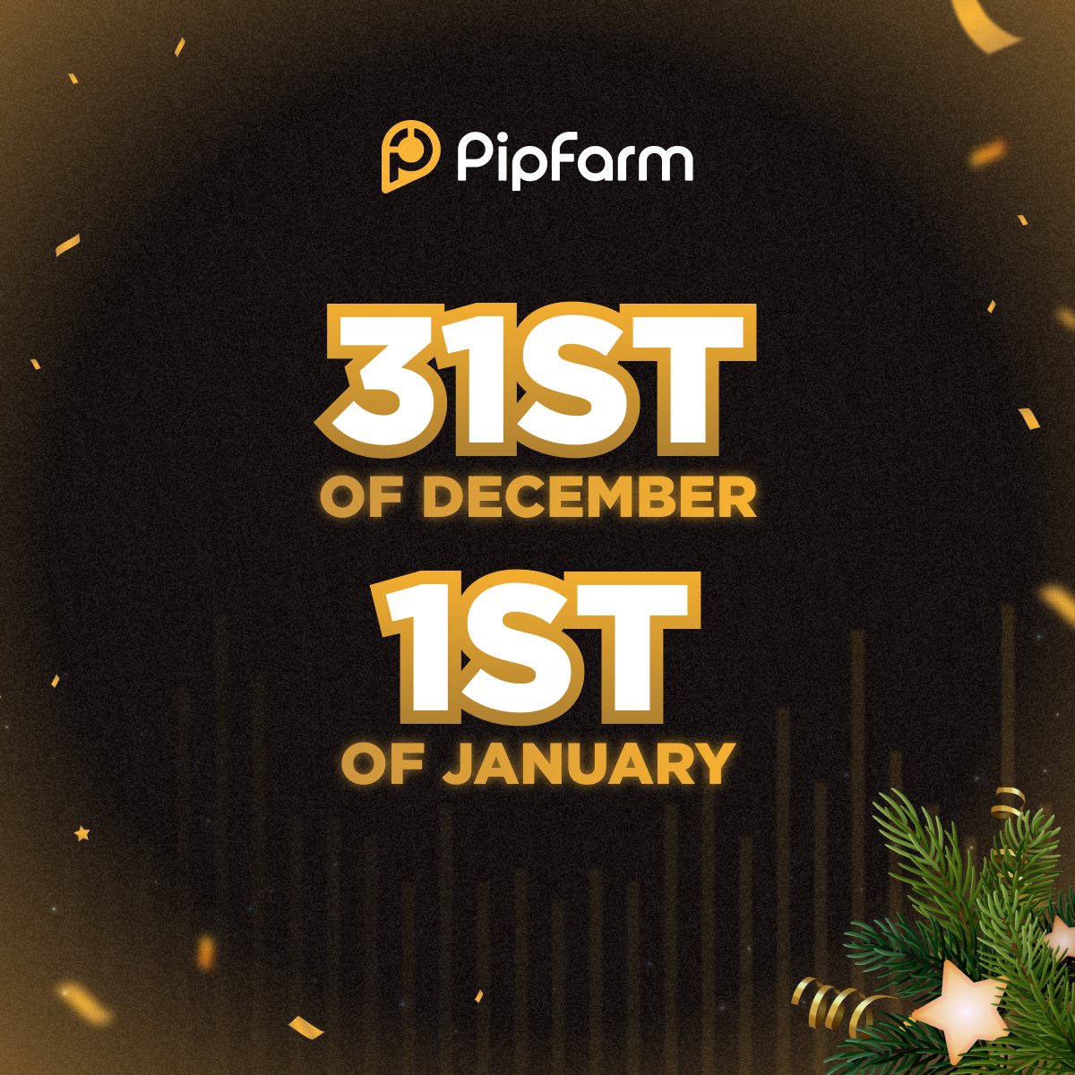 thepipfarm's tweet image. 🎆 Kickstart the New Year with PipFarm’s Biggest Offer Yet! 🎆

🎉 50% OFF on all challenges! 🎉
✔️ Save up to $250—our largest discount ever!
✔️ Earn 5 XP with every purchase!
✔️ One-time use per person.

📅 Valid: 31st December &amp;amp; 1st January

Use code HAPPYNEWYEAR at checkout…