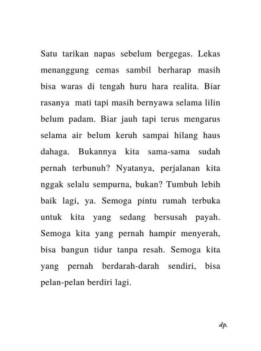 Mengakhiri 2024 dengan “Nina”. Semoga kita yang pernah berdarah-darah sendiri, bisa pelan-pelan berdiri lagi. 🤍