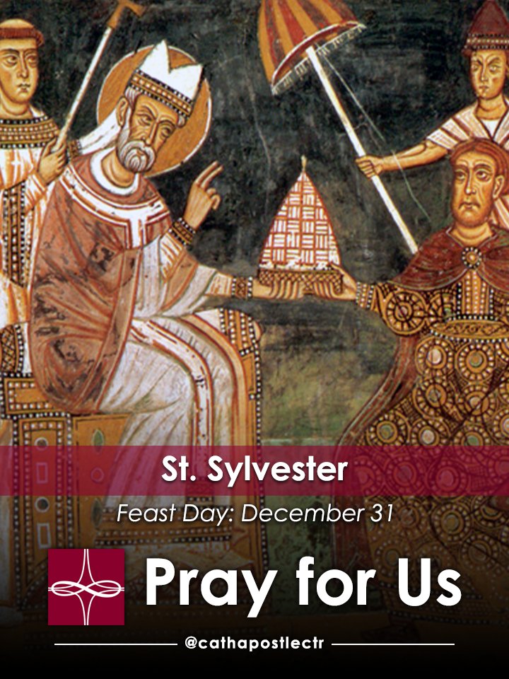 Join the Catholic Apostolate Center in commemorating the #FeastDay of Pope St. Sylvester | St. Sylvester became pope in 314. As pontiff, he saw the Basilica of St. John Lateran and Old St. Peter's Basilica built.

catholicapostolatecenterfeastdays.org/feast-days-and…