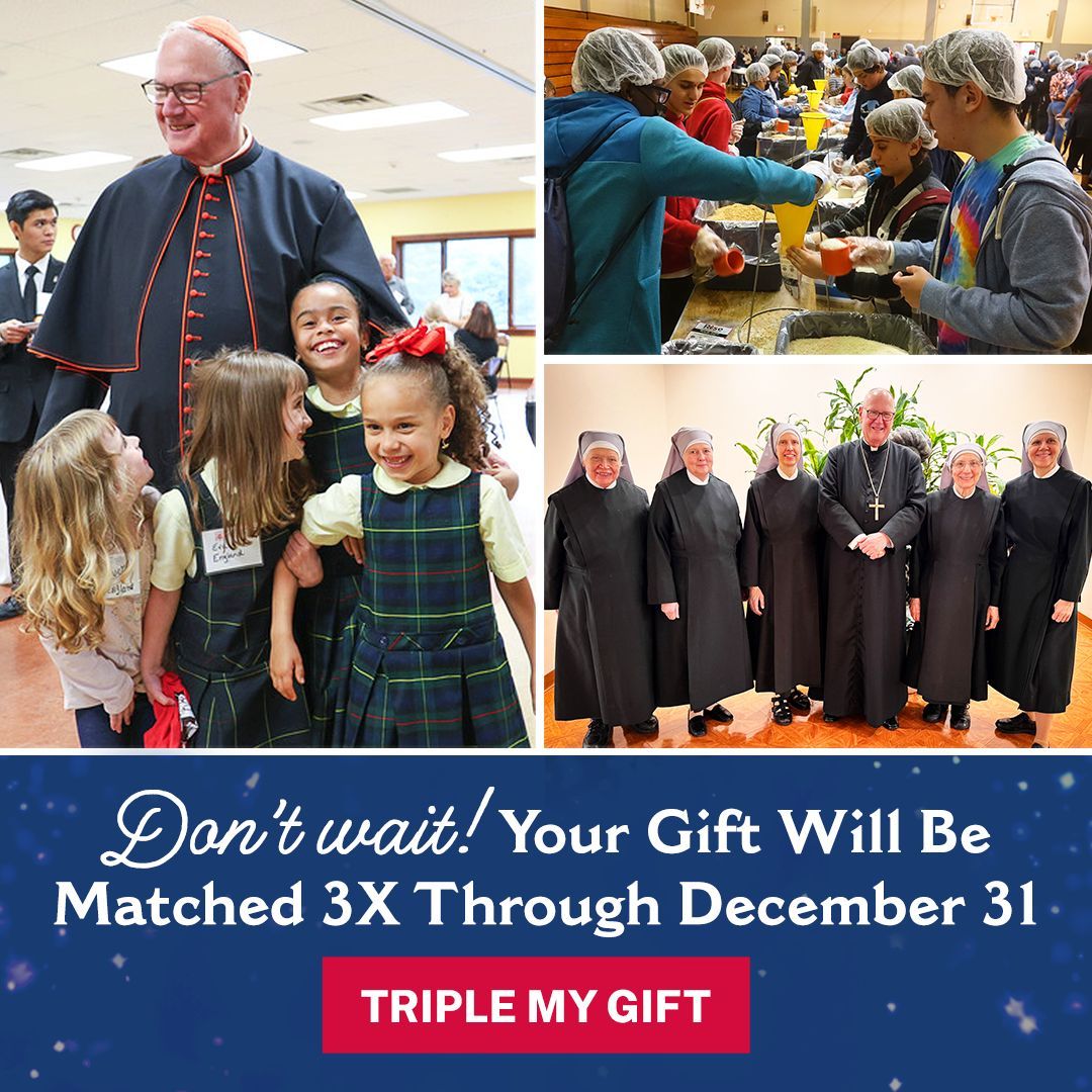 NY_Arch's tweet image. Support the Cardinal’s Annual Stewardship Appeal &amp;amp; help:

📚 Fund Catholic schools
🙏 Train Church leaders
❤️ Care for the vulnerable
⛪️ Share Christ’s message

✨ Gifts made by 12/31 are TRIPLED! #YearEndGiving #Catholic

secure.archny.org/site/Donation2…