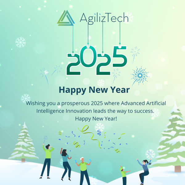 AgilizTech's tweet photo. 🎉 Wishing you a year filled with new opportunities, success, and endless joy. Happy New Year 2025! https://t.co/4nWj1fhS8f