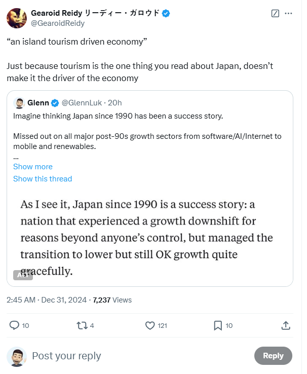 GlennLuk's tweet photo. Imagine your purpose in life is to defend every perceived slight on Japan like a Southern gentleman swooping in to defend the honor of the antebellum planter class.

And you aren't even a Southern gentleman.

https://t.co/55gdafZrau https://t.co/CWcV5zEdLm