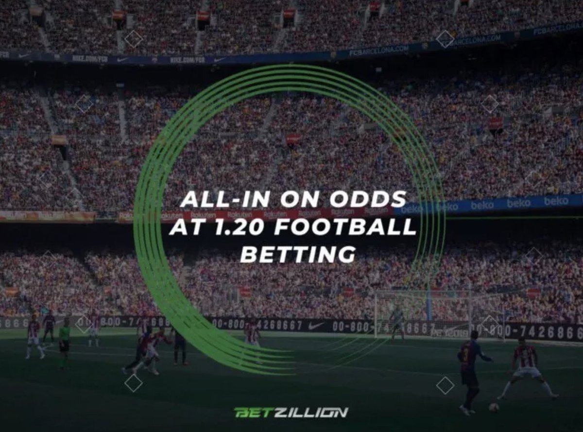 BetZillionX's tweet image. ALL-IN ON ODDS AT 1.20 FOOTBALL BETTING | #BettingBlog

The world of football betting is filled with several different strategies that punters can use to improve their chances of winning. One such strategy is the all-in on odds at 1.20 football betting tactic, a popular approach…