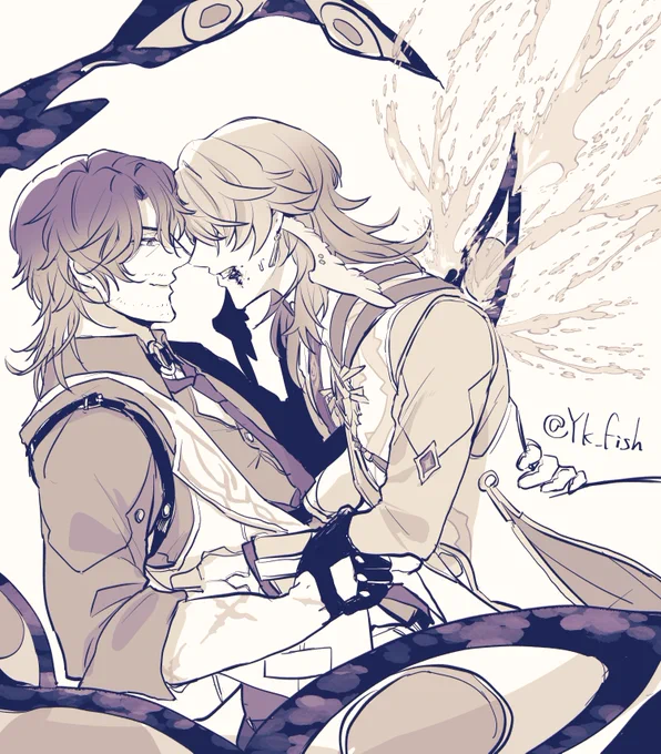 描きおさまりそうもないので沼った当初初めて描いたギャデとヒカトキ絵を置いて今年終わろうと思います!!!皆様良いお年を!!! 