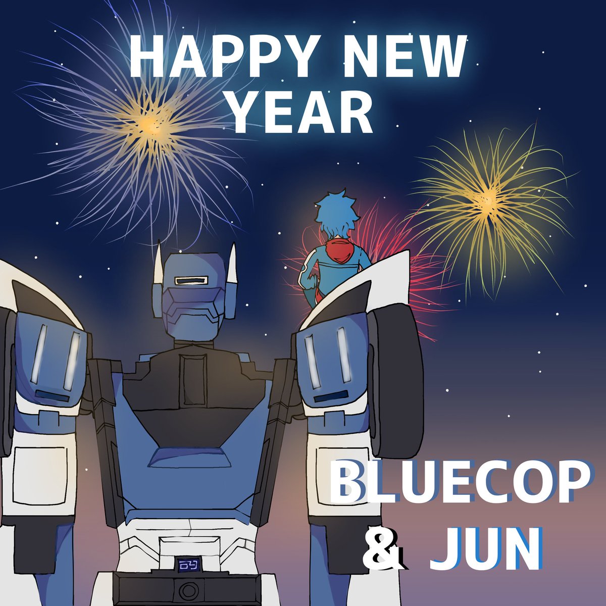 FlashVector_'s tweet image. HAPPY NEW YEAR BLUECOP AND JUN 😆🎉#metalcardbot