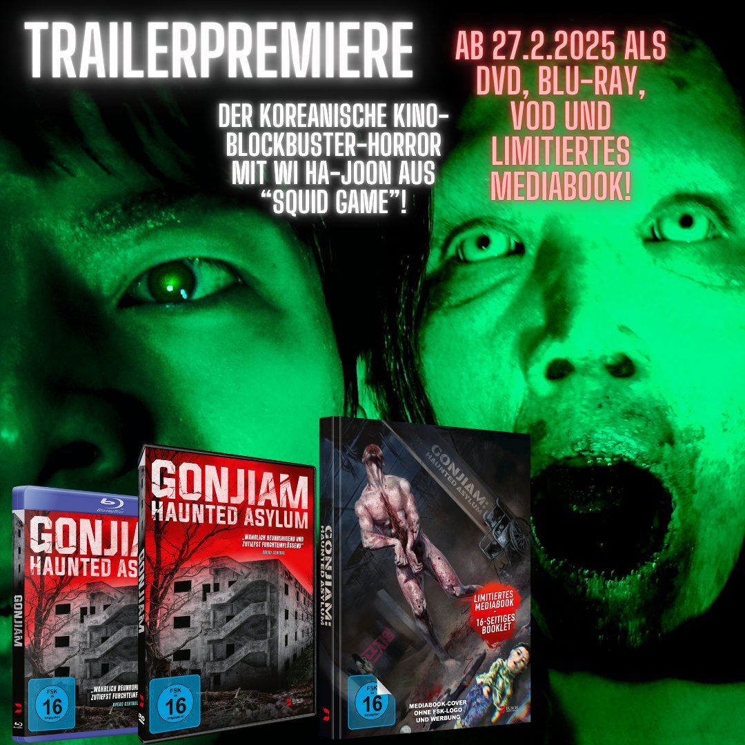 #Trailerpremiere auf @filmstarts - einer der größten Kinoerfolge Südkoreas überhaupt: GONJIAM - HAUNTED ASYLUM!
filmstarts.de/nachrichten/10…

ab 27.2.2025 als DVD, Blu-ray, VoD und limitiertes Mediabook
 amzn.to/4gcNYyp

#BuschMediaGroup #GonjiamHauntedAsylum #filmstarts