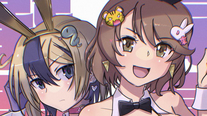 pixivFANBOXで尾長晶乃+巽竜子バニーを公開しました!  