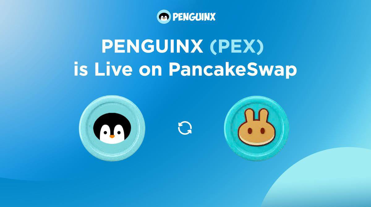 🐧🚨 Breaking News! 🚨🐧

PenguinX ($PEX) has officially landed on PancakeSwap! 🌟
The meme coin with a mission is now live—ready to spread smiles and raise awareness for wildlife protection. 🌍💙

💎 Trade $PEX now! 
CA: 0xe4aaa40cf163227394c6cbac63ac13c2bdb1236d
Don’t let this