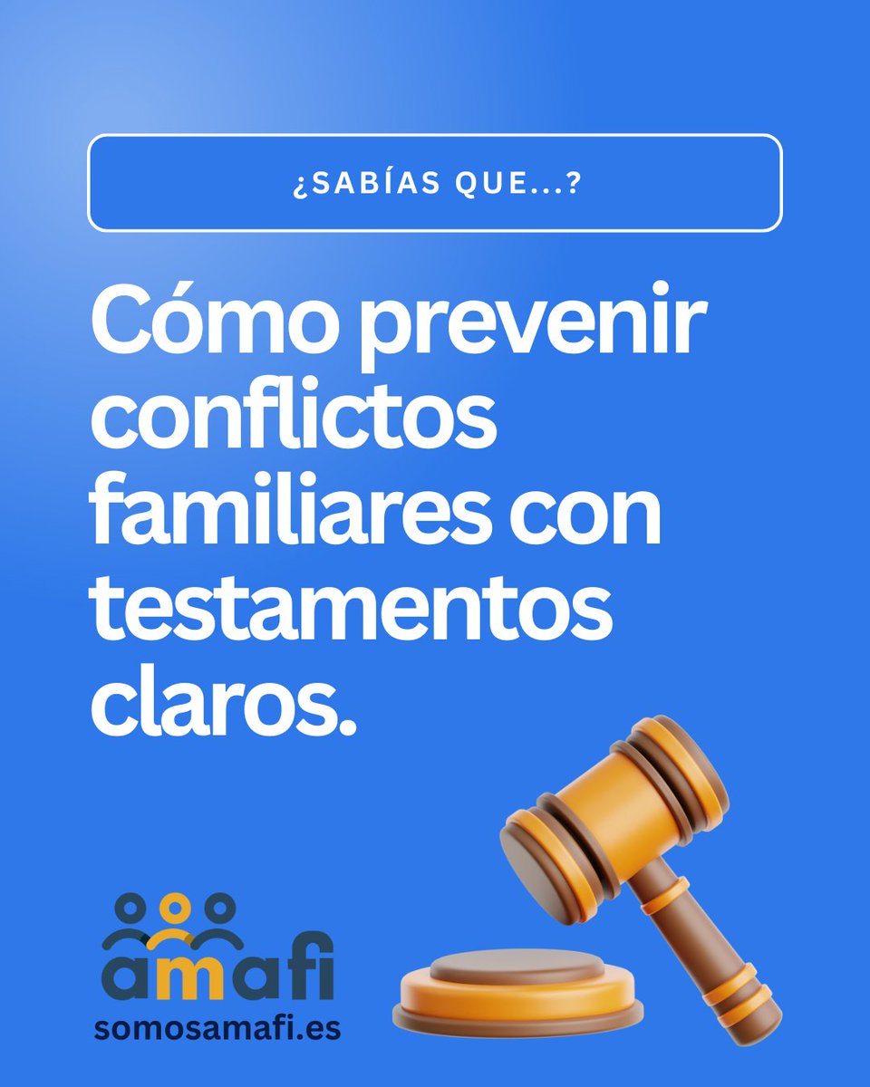 Cómo prevenir conflictos familiares con testamentos claros.

Puedes encontrar el post completo en nuestro LinkedIn:
linkedin.com/company/amafi-…