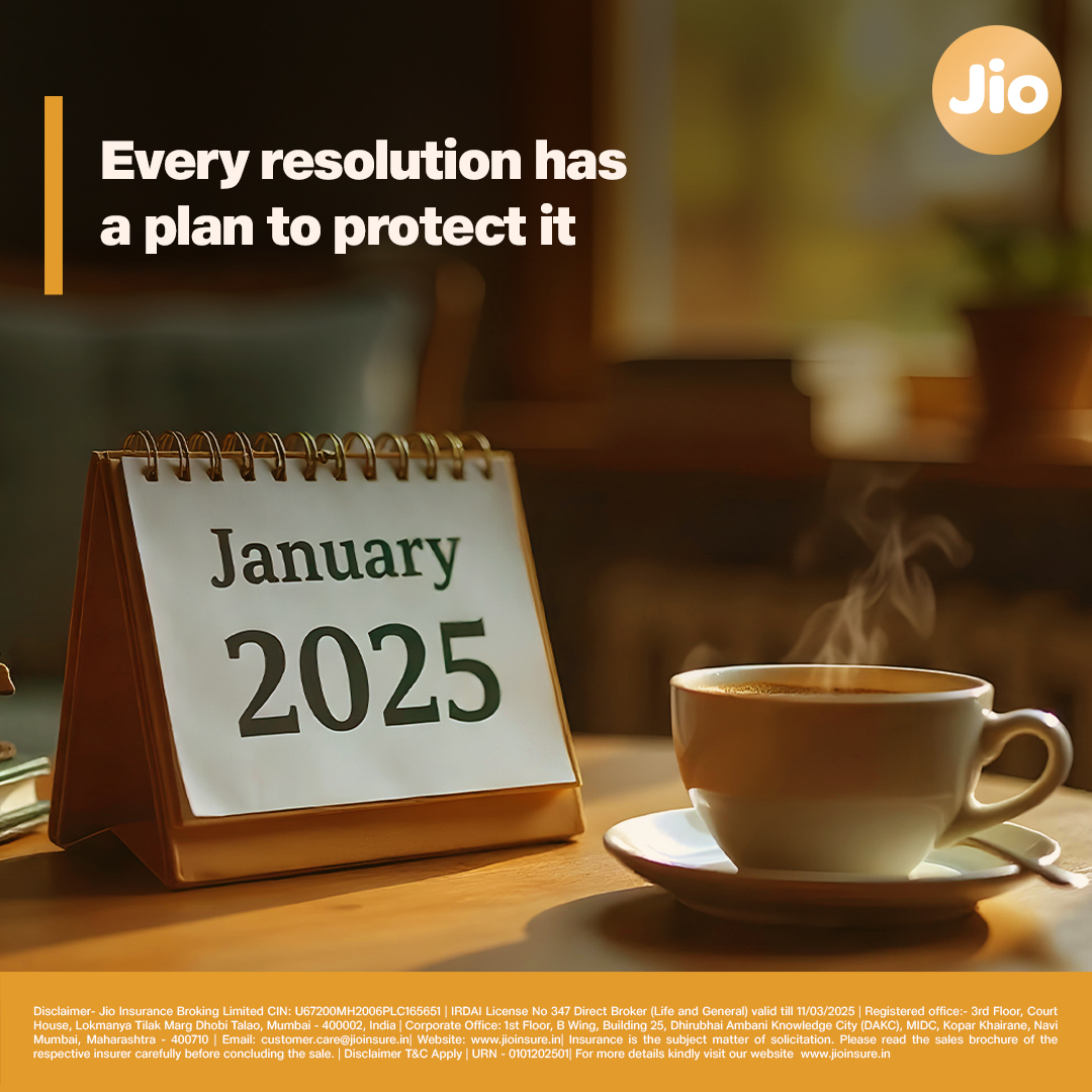 jioinsure1's tweet photo. Start 2025 with the right protection for your resolutions. From bike insurance, car insurance, health insurance, term insurance, to investment plans, we’ve got it all covered. Compare and choose insurance plans to find the ones that cater to all your needs with no compromises. https://t.co/ldzi0sV1bF