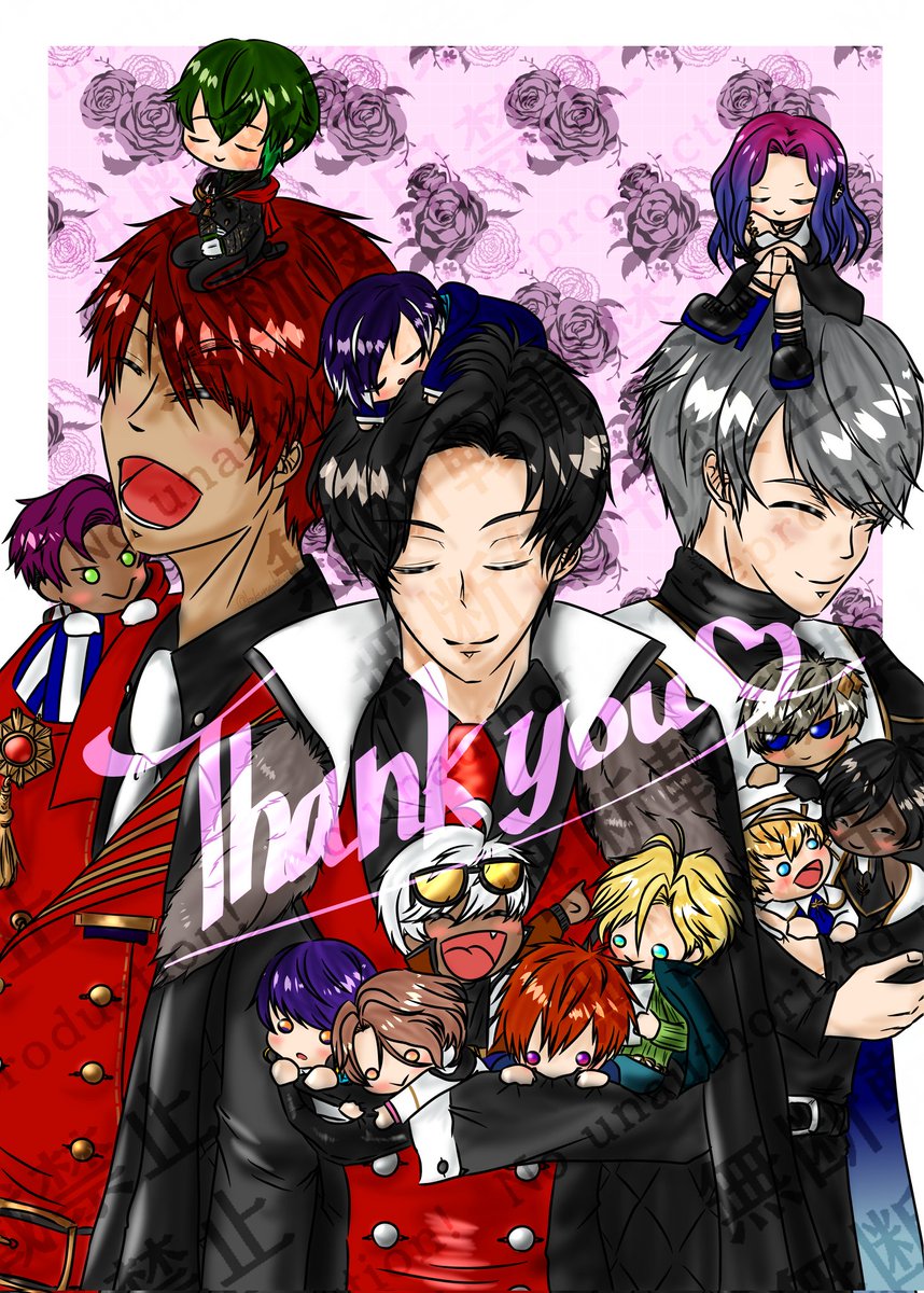 kokuryuhi_yu's tweet photo. #Obeyme #Obeymefanart 
HDDに間に合うように描いてたんだけどなぁ……ま、年内に間に合ったからよしとしよう！

5年間ありがとう！そしてこれからも推していくぜ💪(  ˙꒳​˙💪  )

個人的に三男とお貴族様が可愛く描けました👏

#pixiv  ↓↓↓
https://t.co/SDZCm5KJMW https://t.co/BhTPvOxyqi