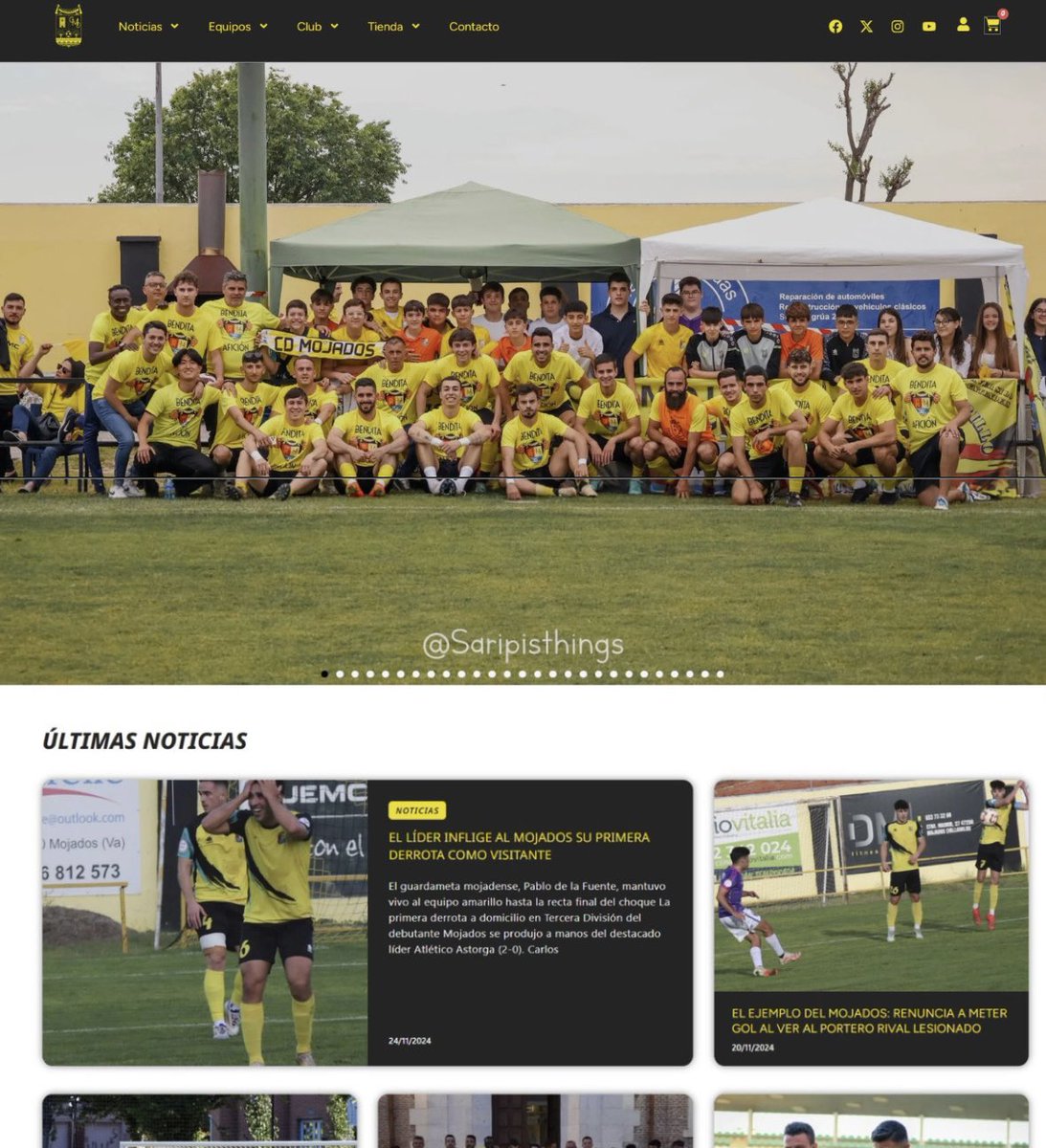CDMojados's tweet photo. 💥 Tenemos el placer de anunciar que ya tenemos operativa la web del club con todas las novedades, actualidad, clasificación, tienda online y todo lo referente al club y a los equipos. 

Esperamos que la disfrutéis, esto es por y para todos. Gracias. 

https://t.co/nSl1l5il8a https://t.co/QkVTBTpHKD
