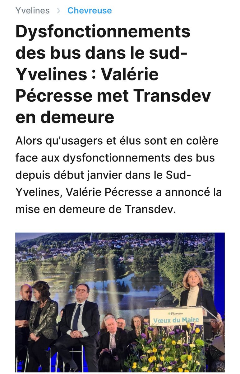 <a href="/Prefet95/">Préfet du Val-d'Oise</a> ✅ interpeller la Présidente d’IDFM afin qu’elle mette en demeure Lacroix Savac et qu’elle assume enfin ses responsabilités dans la dégradation des conditions de travail et transport. Elle l’a déjà fait ailleurs… dans les Yvelines… dans son ancienne circonscription de députée.