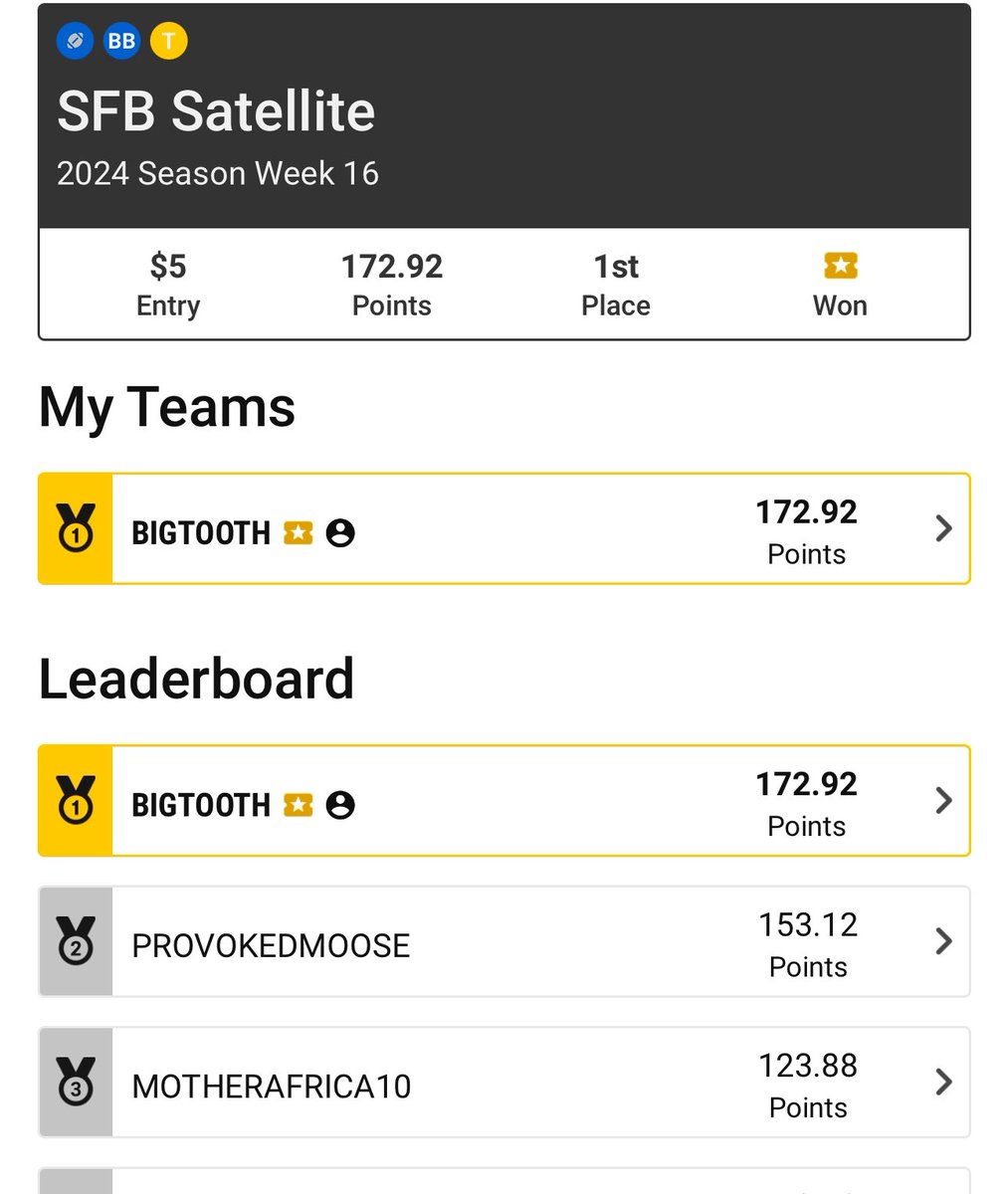 scottmatth4's tweet photo. @LateRoundQB JJ.. wanted to say a quick thank you!! First time BB player this year.. followed your journey and used your content…entered #sfb14 underdog satellite contest this year and  won a spot into next years’ #SFB !! https://t.co/utfTJgir5A