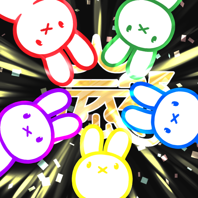 「マロから上げていただいた絵を上げさせていただきます!うさぎだらけ! 」|ロックのイラスト