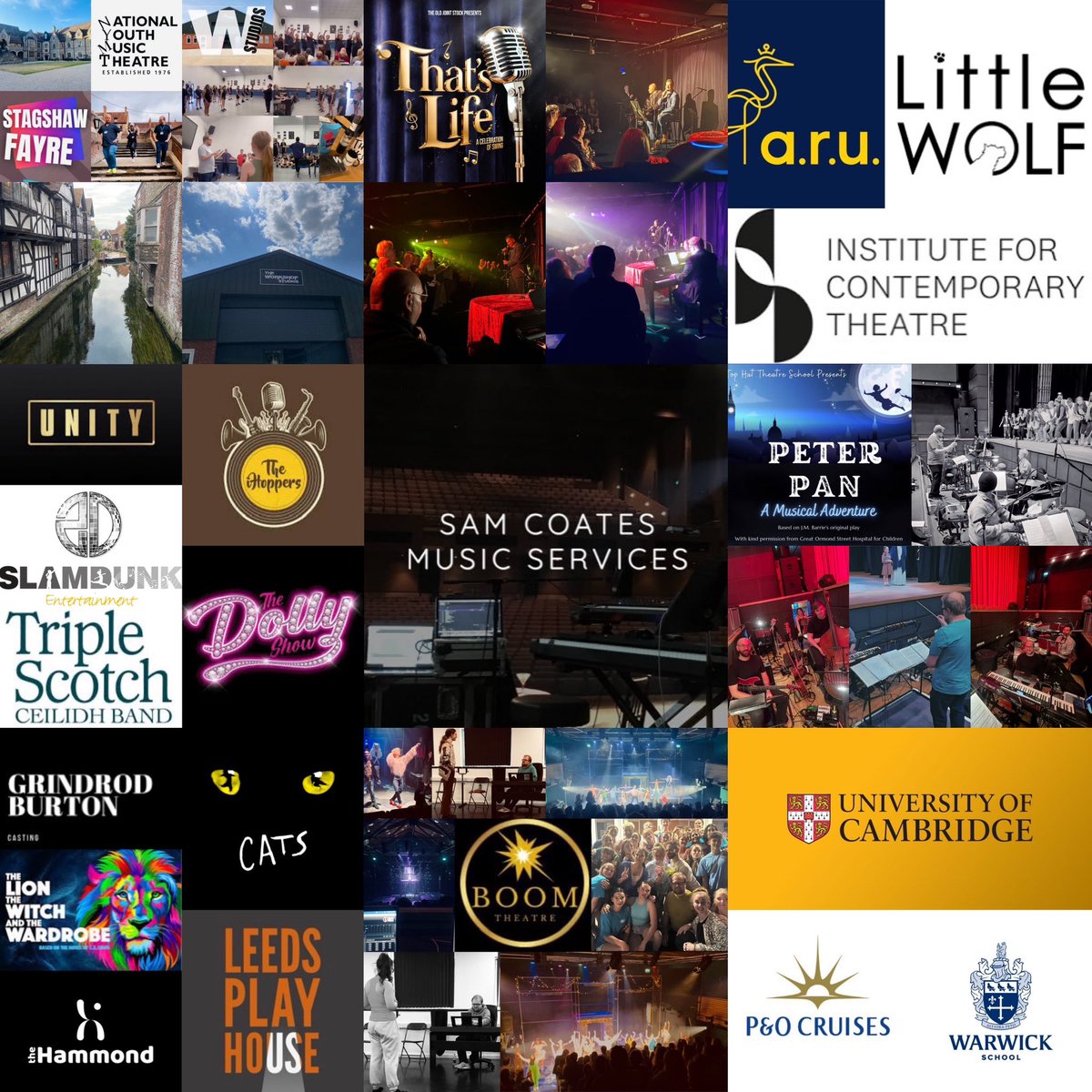 2024 musical wrap-up in (very small) photos - tour deps, colleges, ships, festivals, auditions, panto… it’s been a fun year and I’m extremely grateful - see you all in 2025 🥂