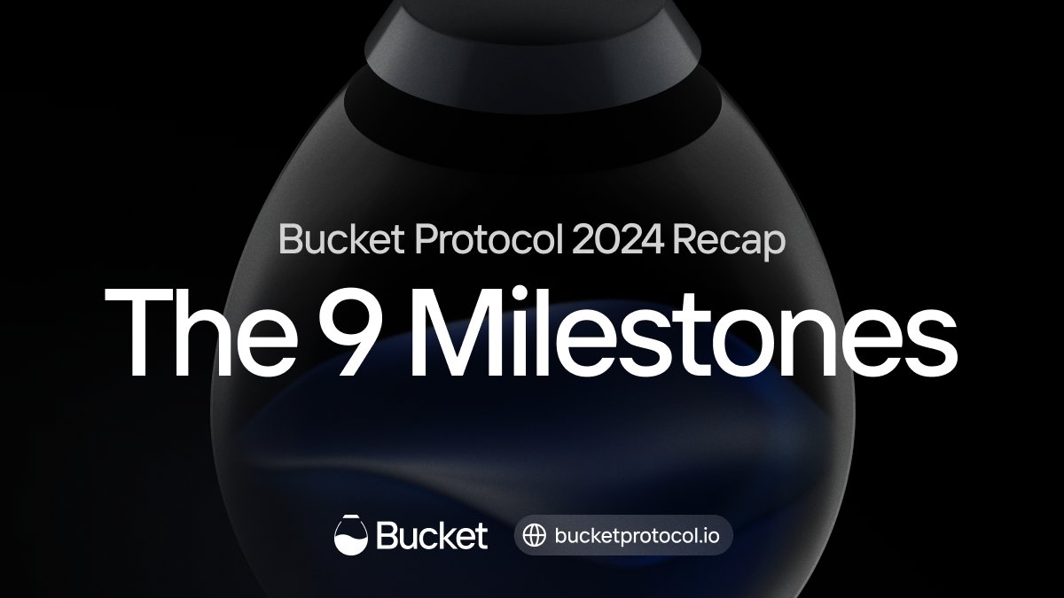 Before we step into 2025, here's our wrap-up of the year! 🧵

Founded in April and launched on mainnet in June, Bucket Protocol has made BIG waves in the Sui ecosystem. Let's dive right into the milestones we achieved this year!

#BucketProtocol #Sui #DeFi $BUCK $BUT