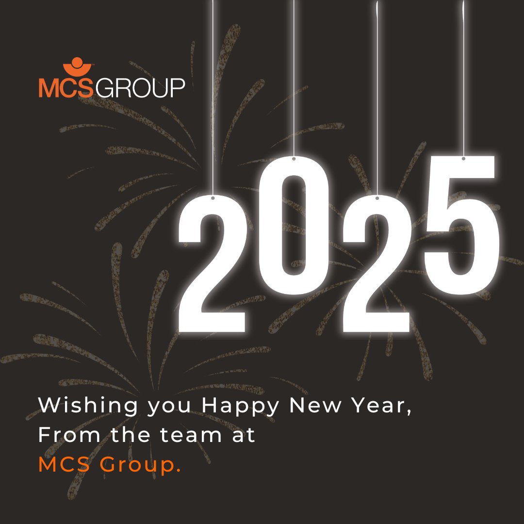 Wishing all our clients and candidates a Happy New Year! 🥳
 
We hope you’ve had a happy Christmas break, and we wish you a wonderful 2025. We’ll be back on  2nd January, and we look forward to working together in the year ahead!
 
#HappyNewYear #2025 #newyear #mcsgroup