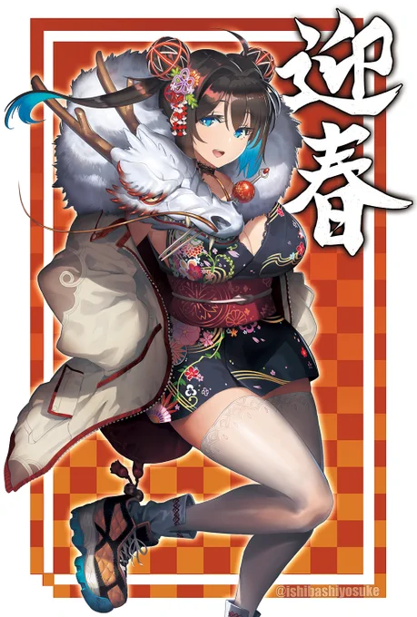 #2024年自分が選ぶ今年の4枚 例年より趣味絵を多く描けた1年でした 来年もたくさん描きたいですね。