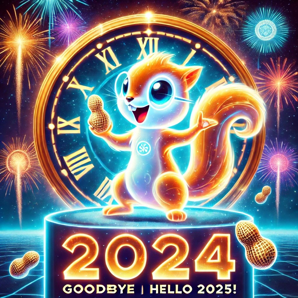 🎆 Goodbye 2024, Hello 2025! 🐿️✨

As we count down the final moments of 2024, we celebrate the journey of $SOP and the incredible community we’ve built together. 🌰💖

Here’s to a New Year filled with growth, resilience, and Peanut’s enduring spirit. 🚀🌟
#HappyNewYear