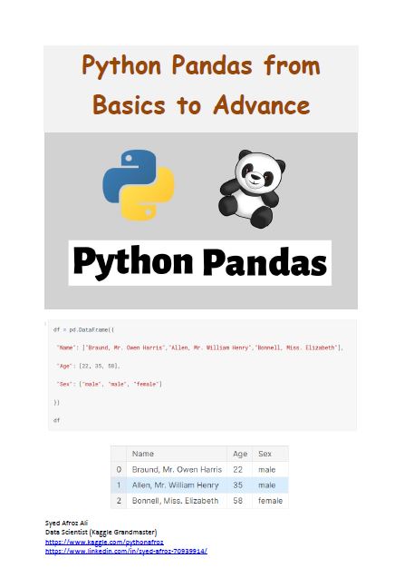 vishal_25_'s tweet image. Learn Python Pandas from Basics to Advance
Source available here 👇
🔗t.me/DataEnthusiast…
#machinelearning #DataScience #Pandaslibrary #letsconnect