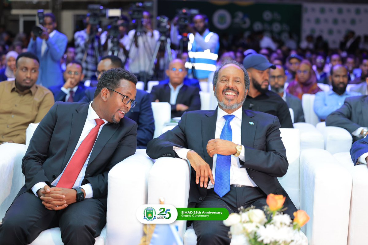 Celebrating the 25th anniversary of SIMAD University. Grateful to Founder H.E. Dr. Hassan Sheikh Mohamud &amp; all former rectors for their leadership in shaping generations of Somali leaders. #SIMAD25 #EducationInSomalia