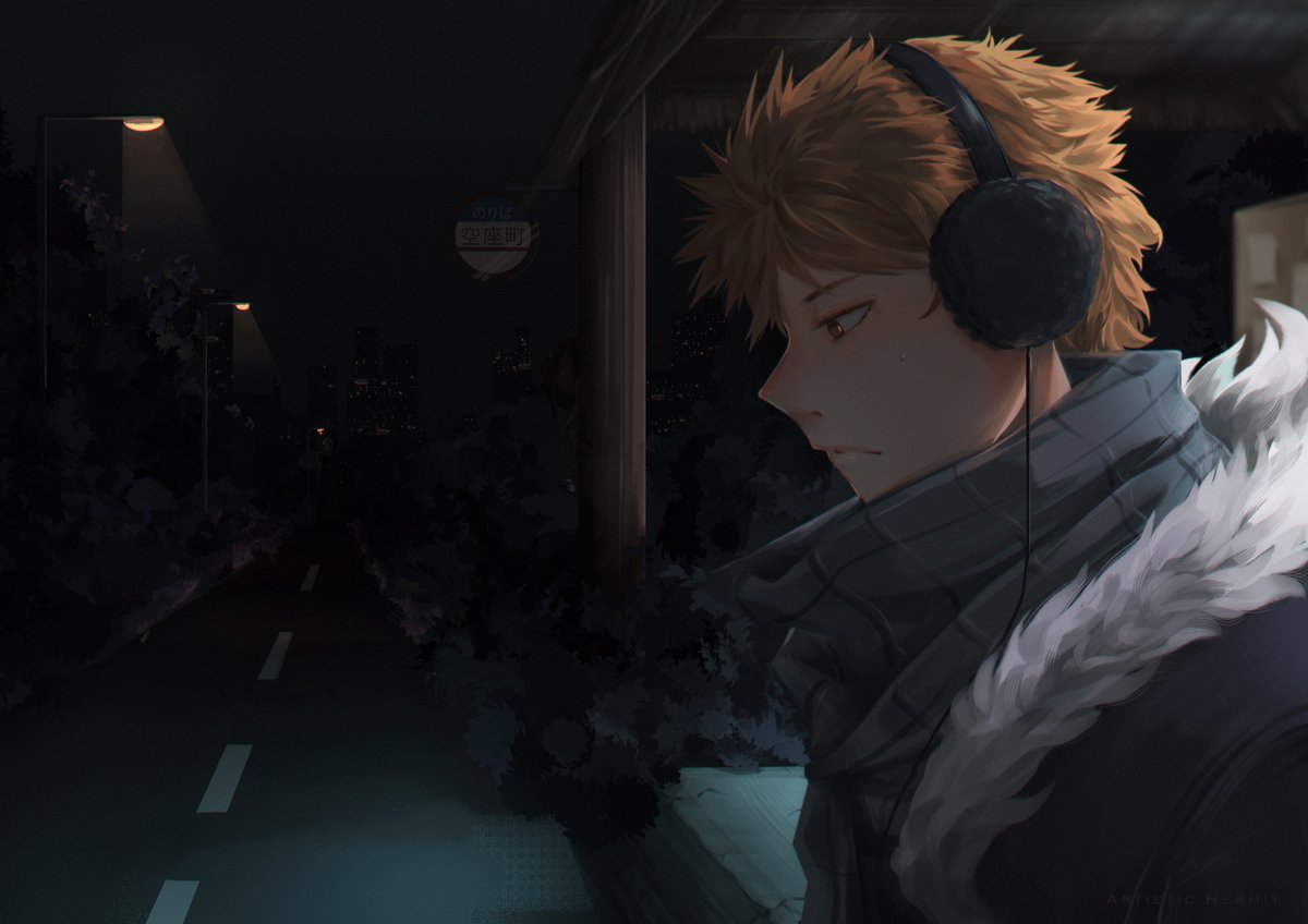 Waiting for the last bus.

There is nothing in the dark and nothing to be afraid of.

#BLEACH #bleachfanart #kurosakiichigo #creepy #digitalart #illustration
