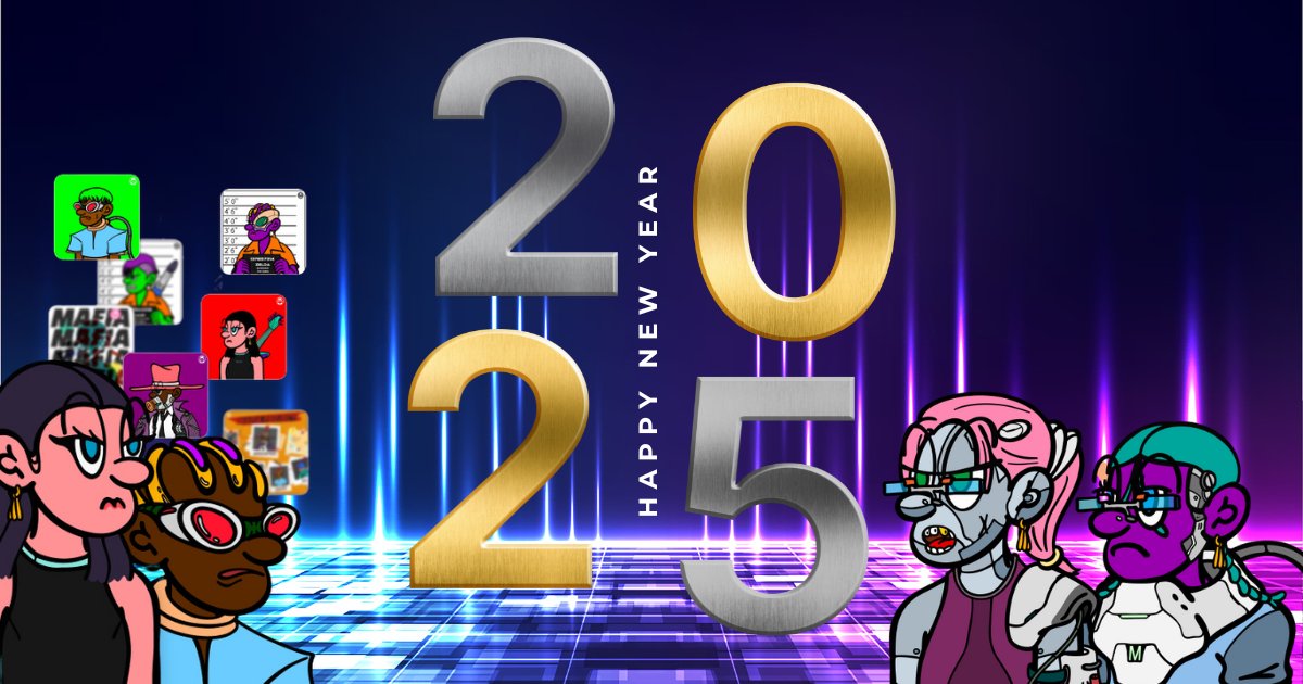 🎉✨ Happy 2025 from #MetaMAFIA

MAFIA is here to connect culture like never before 🌌
This year, we’re taking NFTs to new heights and building a future where creativity thrives 🚀

Thank you for being part of our journey 🙌 Let’s make 2025 legendary 💎
#NFTCulture #NewYear2025