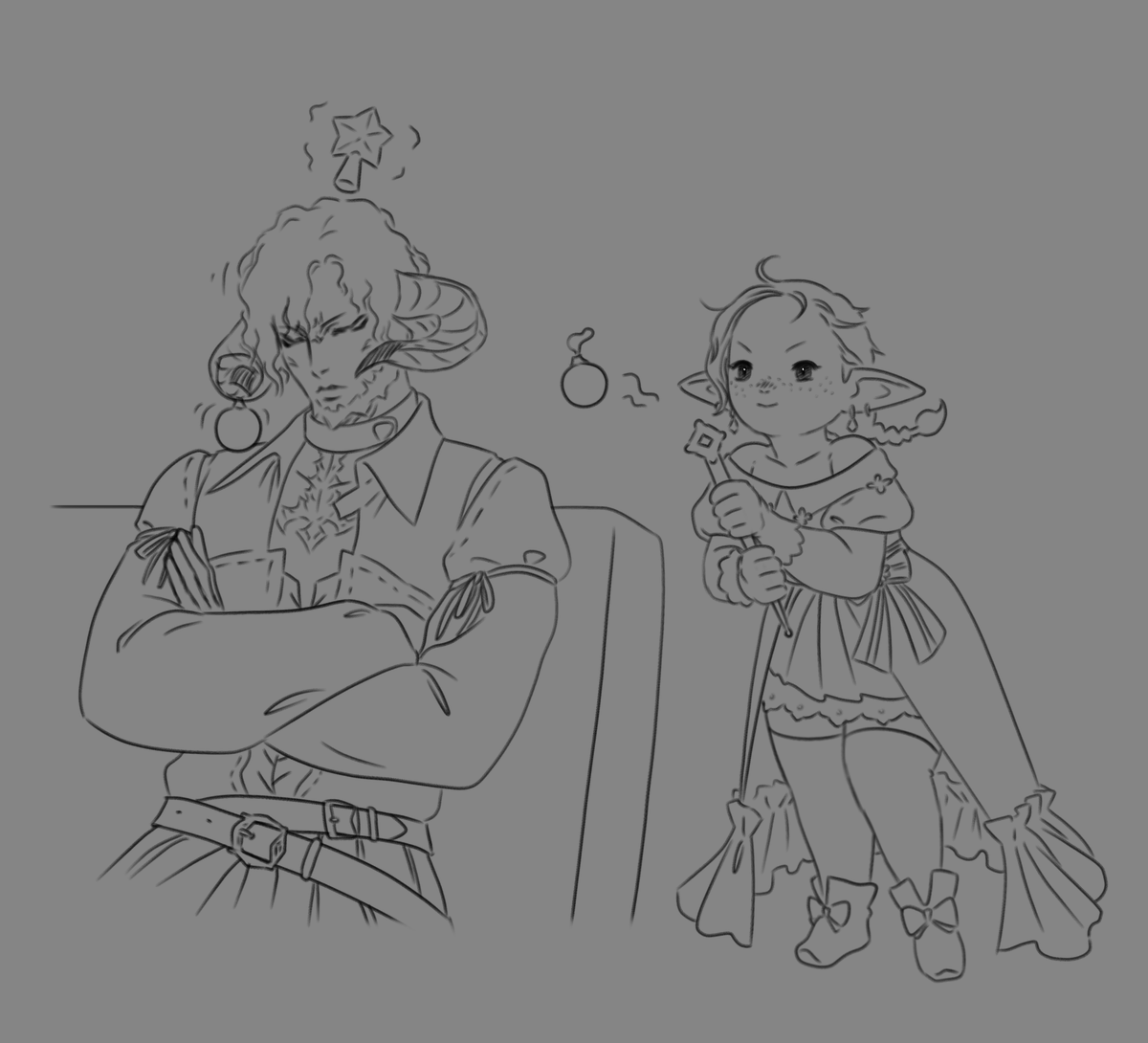 me and my husband chars in ff14
