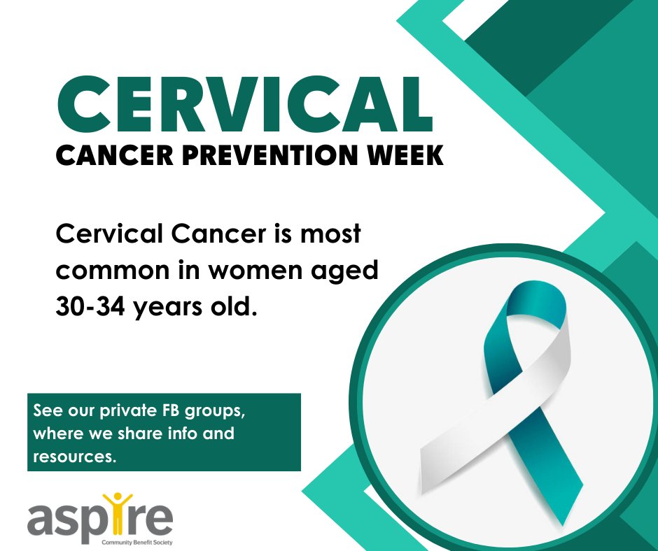 🩺It's Cervical Cancer Prevention Week🩺

This week we're focussing on sharing information and resources, to support people to make informed decisions about cervical screening.

#cervicalcancerprevetion #cervicalcancerawareness