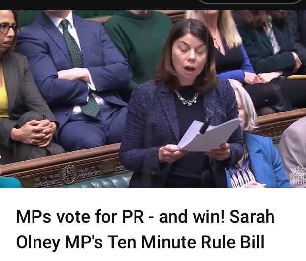 getprdone's tweet image. Most momentous moment in 2024:
#2024Rewind 

‘MPs vote in favour of Proportional Representation’

#getPRdone 
#ProportionalRepresentation 
youtube.com/watch?v=uSrBkB…