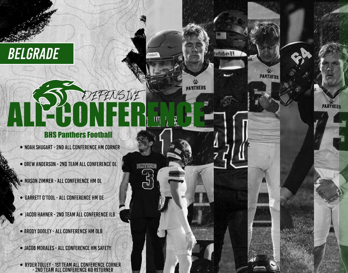 Congratulations to our PANTHERS for being selected for ALL-CONFERENCE &amp; ALL-STATE AWARDS‼️ Proud of all of your gentlemen who embrace the culture of what it is to be a PANTHER #BlackCat