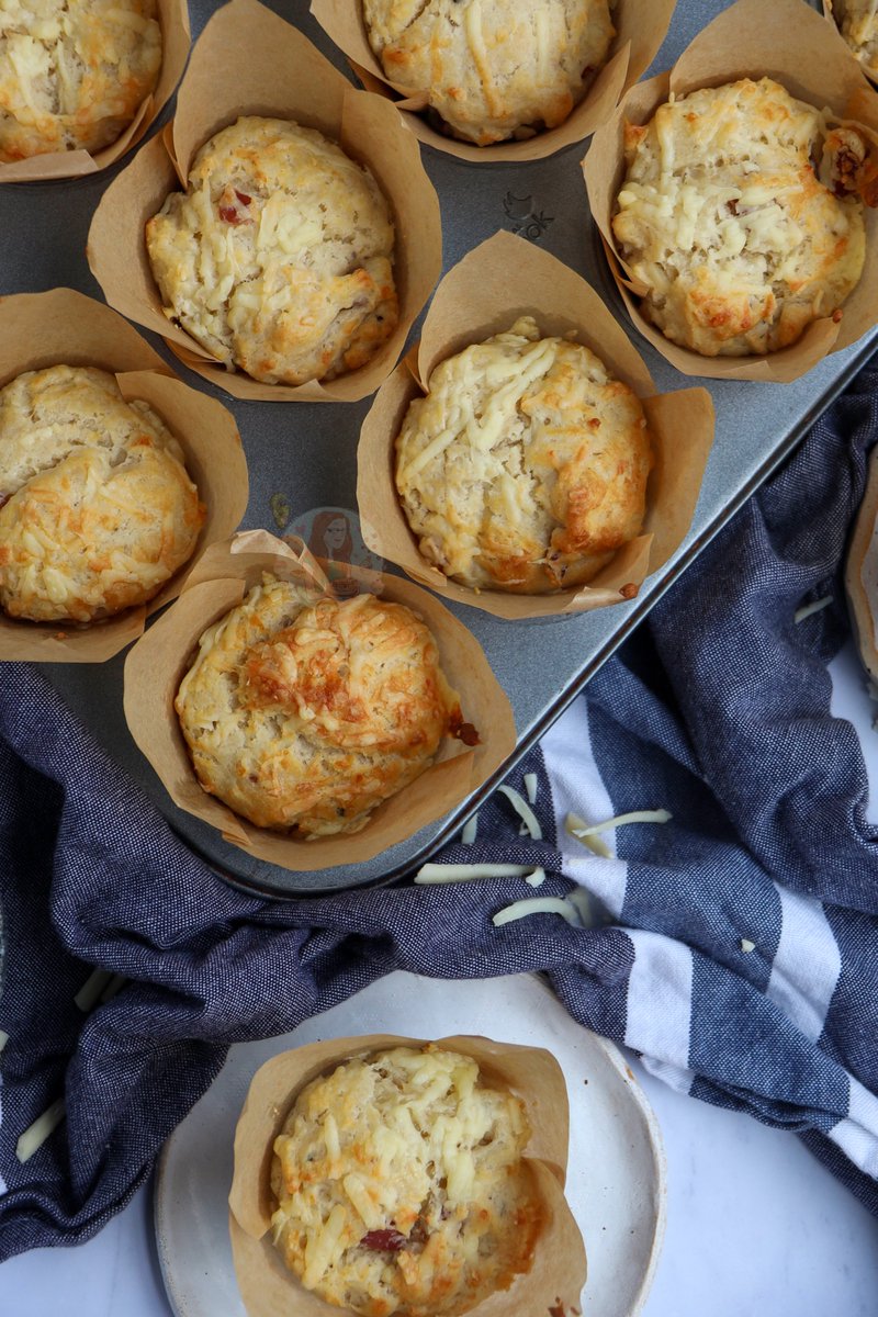 Cheese and Bacon Muffins 🧀🥓 Recipe - janespatisserie.com/2022/06/27/che…
