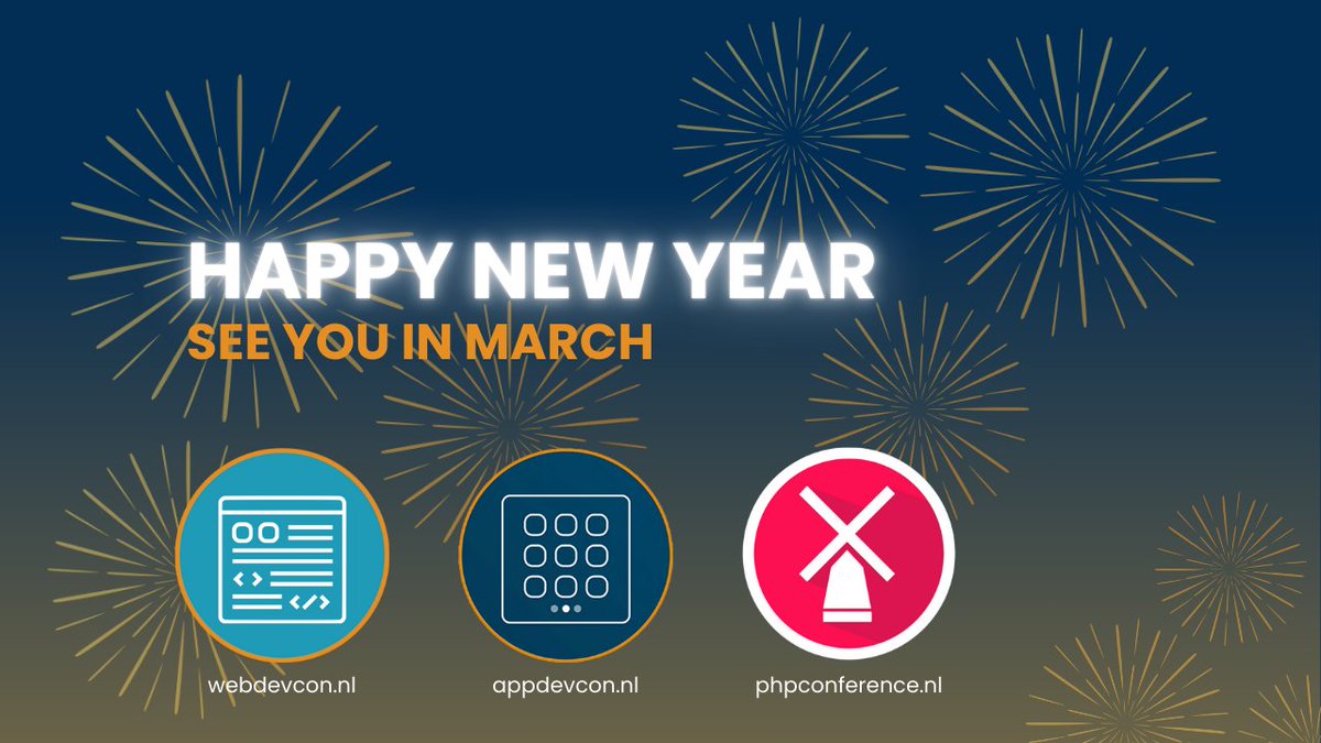 Appdevcon's tweet image. 🎉 Happy New Year from the Appdevcon team!

We’re counting down to 2025 and can’t wait to see you all at Appdevcon this March! 🚀

Here’s to a fresh start and an exciting year ahead!

#Appdevcon2025 #techconference #developercommunity #newyear