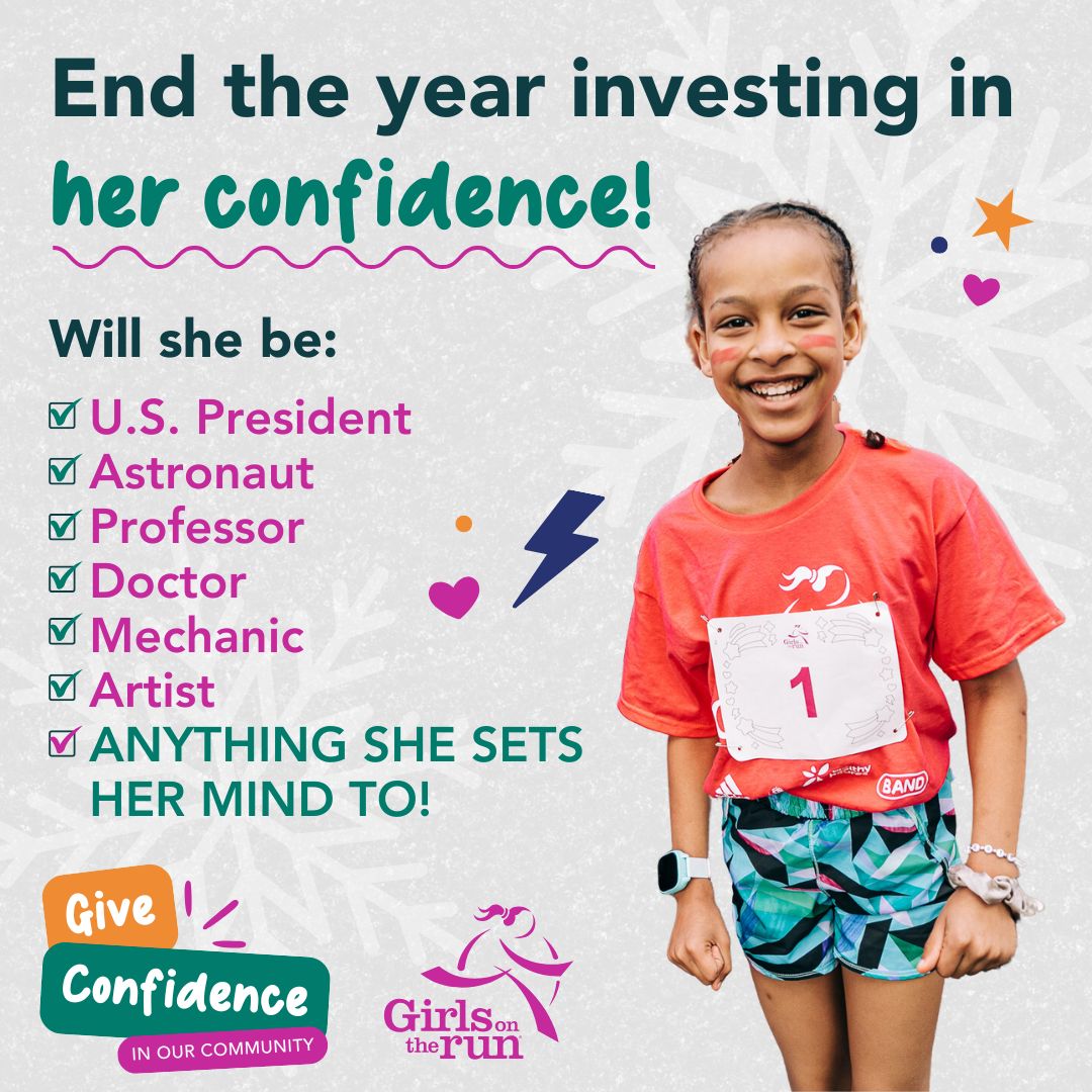 Don't miss the chance to end the year by making a real difference. Your gift to Girls on the Run will boost a girl's confidence and set her up with skills for lifelong success. Invest in her today and help our teams start 2025 off on the right foot:
 gotr-worc.org/fundraiser/Giv…