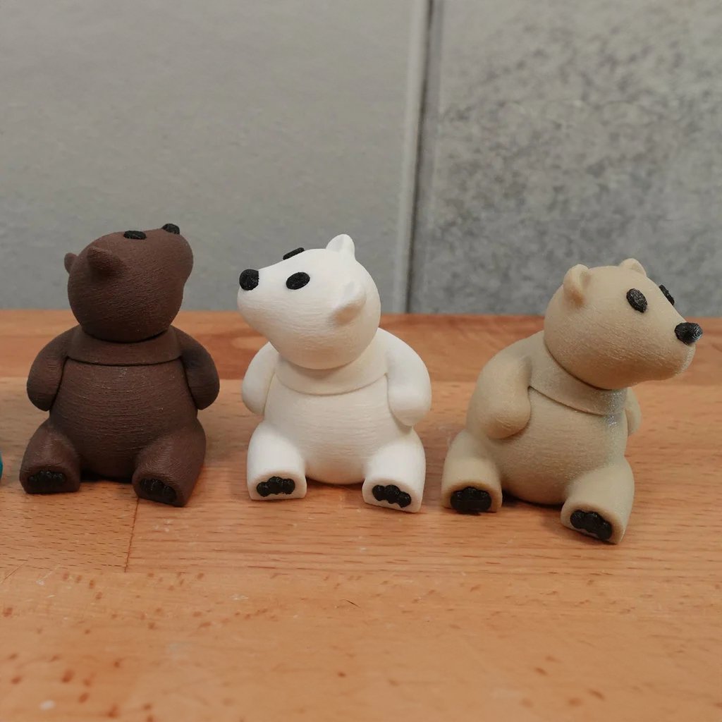 🧸 This Articulated Bear Cub Fidget by 3d-printy is the perfect companion for restless hands! With its adorable design and poseable joints, it's a fun and soothing way to fidget. ow.ly/Q1uA50UtXJ8
