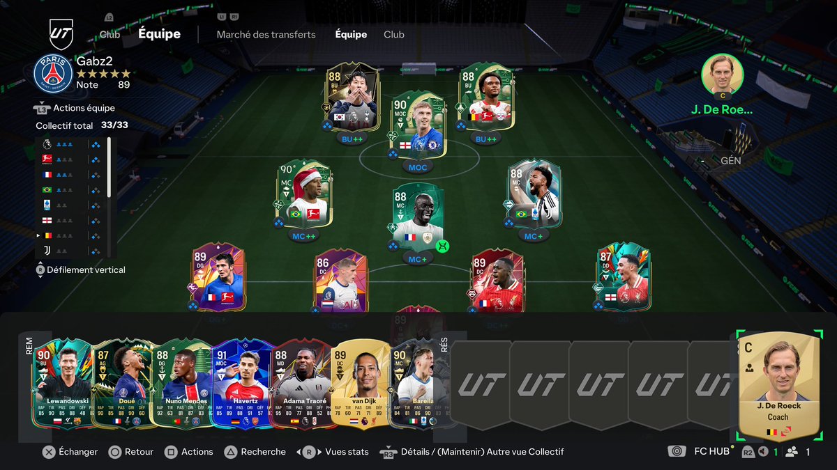 Gvby_7's tweet photo. @ganginho @_MaatM_ Salut les Goat, voici mon équipe :
- Div 2 rivals
- 8/9 en fut champ chaque week-end 
- J’ai 100k en sachant que Son, Openda, Douglas Luiz et Van de Ven sont vendable 
(J’ai repris le jeu il y a 3 semaine après une pause de mi/fin-octobre à début décembre) https://t.co/yyYBqNZ9ei