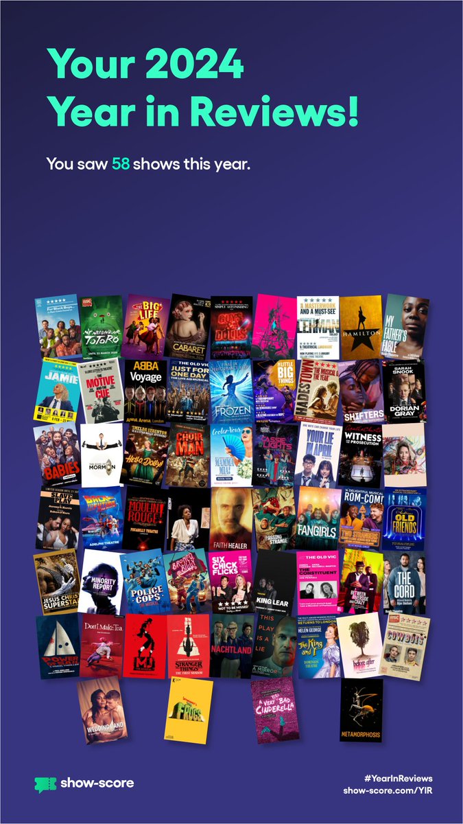 Londinium_Life's tweet image. A look back at the shows I reviewed on @Show_Score in 2024.  I did see others but pub and local theatres are not always listed on there.  Still represents a year of some wonderful highlights though .