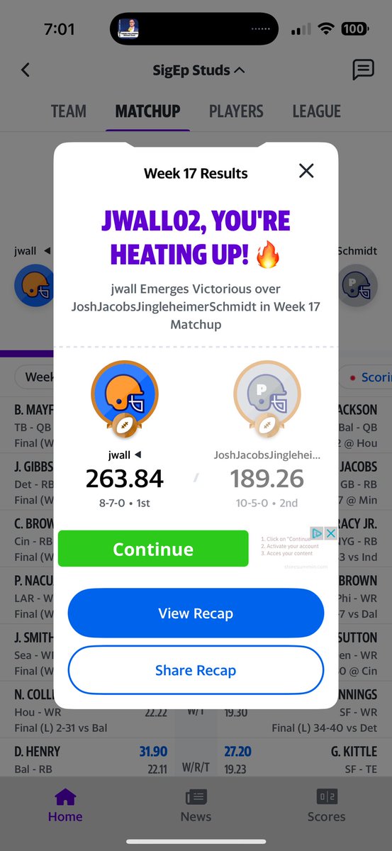 Jwall02's tweet photo. @MatthewBerryTMR Came back from an 0-3 start https://t.co/uoXnsi1AYN
