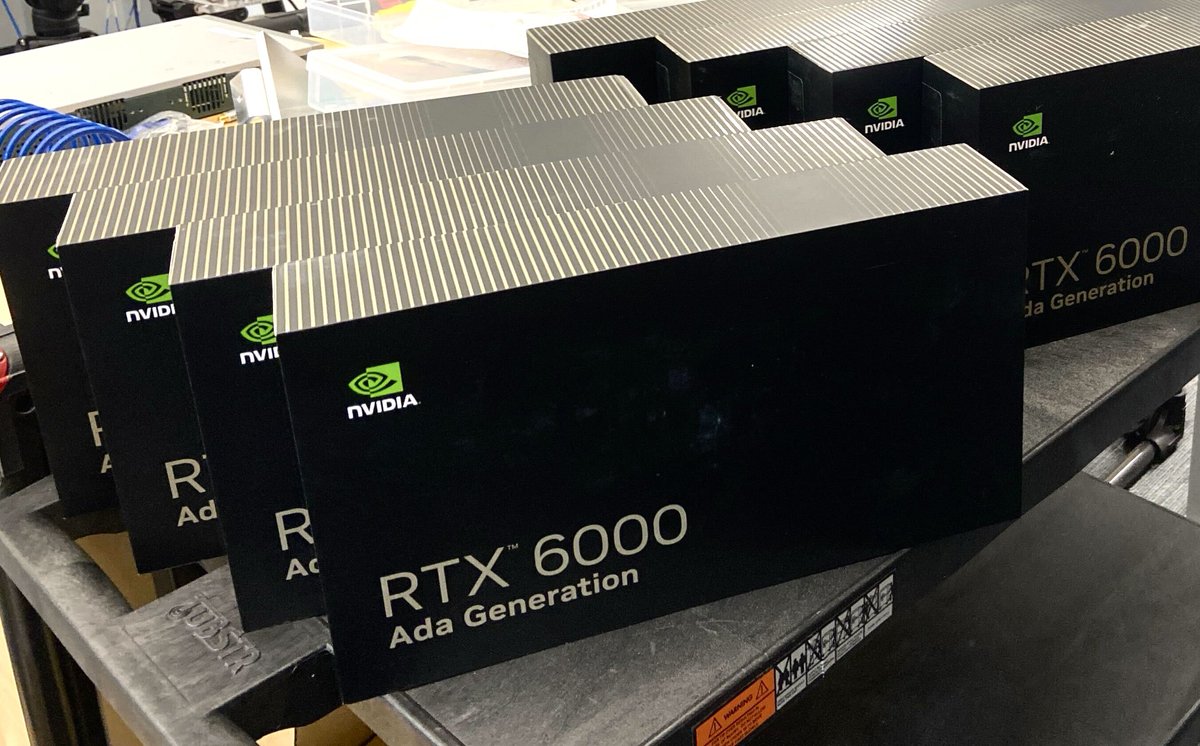 Tingjun Chen (@tingjunchen) on Twitter photo Just in time for the new year: 8x <a href="/nvidia/">NVIDIA</a> RTX 6000 Ada GPUs have arrived at our lab <a href="/DukeEngineering/">Duke Engineering</a>. Excited to receive an NVIDIA Academic Grant to advance the development of high-fidelity wireless digital twins with precise 3D world models!
<a href="/NVIDIAAIDev/">NVIDIA AI Developer</a> #NVIDIAGrant Just in time for the new year: 8x <a href="/nvidia/">NVIDIA</a> RTX 6000 Ada GPUs have arrived at our lab <a href="/DukeEngineering/">Duke Engineering</a>. Excited to receive an NVIDIA Academic Grant to advance the development of high-fidelity wireless digital twins with precise 3D world models!
<a href="/NVIDIAAIDev/">NVIDIA AI Developer</a> #NVIDIAGrant