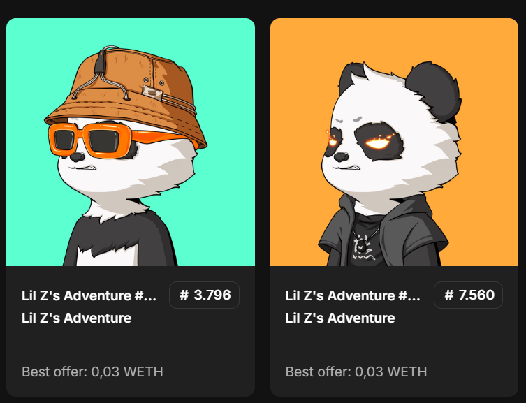 Bought these 2 Lil Z's from <a href="/PANZNEXTGEN/">PANZ.NEXTGEN</a> 

Hella bullish on them for various reasons 🚀

- <a href="/shanicucic96/">shan</a>  recently using maxis.gg heavily and in a dope way to onboard people to Jirasan and I think more founders are bound to follow (including myself)

- their latest