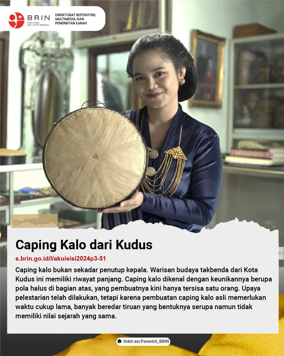 penerbit_BRIN's tweet photo. Generasi terdahulu mewariskan warisan yang berlimpah dan beragam, seperti warisan budaya daerah benda dan tak benda. Warisan tersebut menjadi jejak yang berharga dari perjalanan bangsa dan bukti dari peradaban yang telah lalu. https://t.co/1qJiDdkGzO