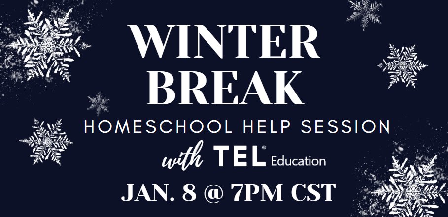 Do the holidays have you rethinking your child's education? Join us on January 8th at 7pm CST for a holiday help session with our own Russ Pickett and guest host <a href="/LKnerl/">Linsey Knerl</a> . We'll answer ALL your homeschool questions! Link to register: zurl.co/qPS4z