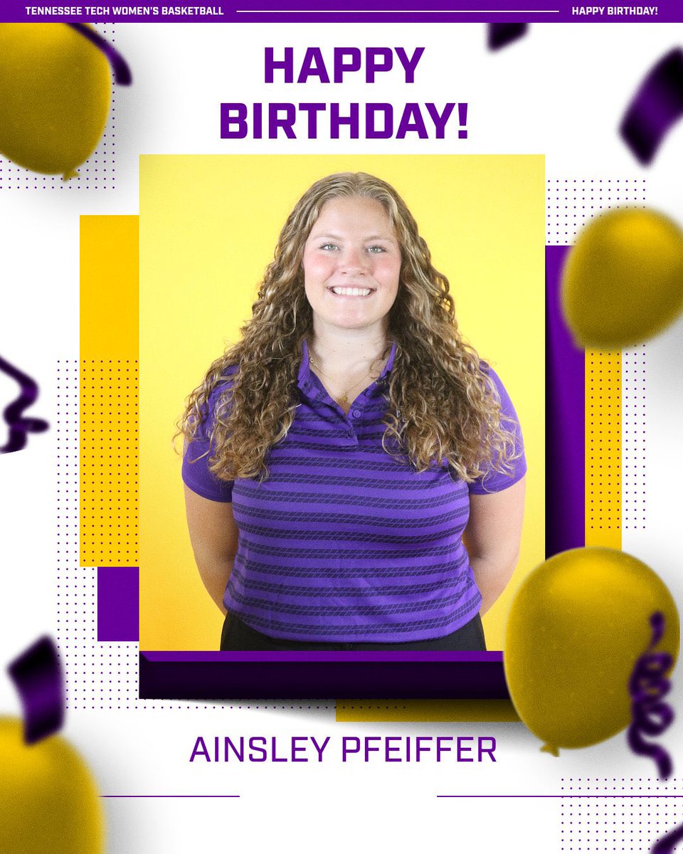 Golden Eagle fans, please join us in wishing our manager Ainsley Pfeiffer a very happy birthday! Enjoy your day Ains, we appreciate all your hard work!!💛💜