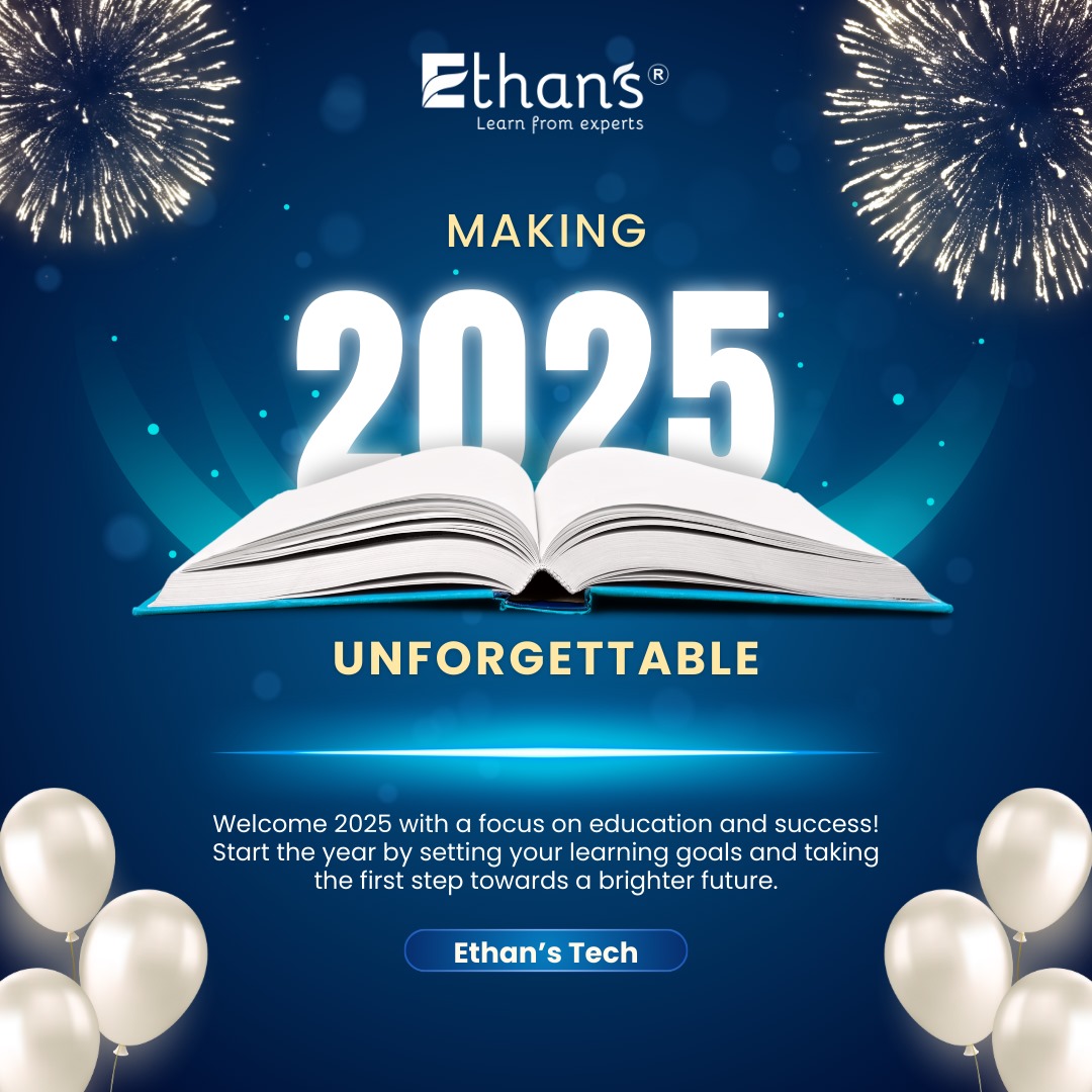 ethanstech_co's tweet image. WELCOME 2025! 🎉
New Year, New Possibilities, New Skills! 🚀
Let’s make this the year you transform your career in the IT industry.💻 Start your journey with Ethans Tech.
#HappyNewYear #NewYearNewYou #LearnWithEthans #TechCareer #2025Goals #ITSuccess #CareerTransformation