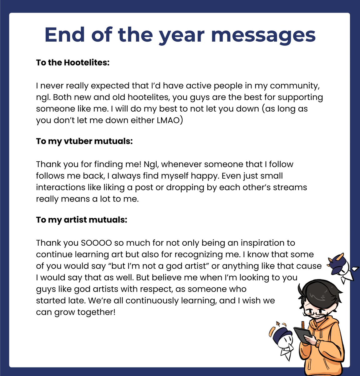 chirisazu's tweet photo. My End-of-the-year 2024 messages to everyone
Happy new years eve! https://t.co/puipX24KUO