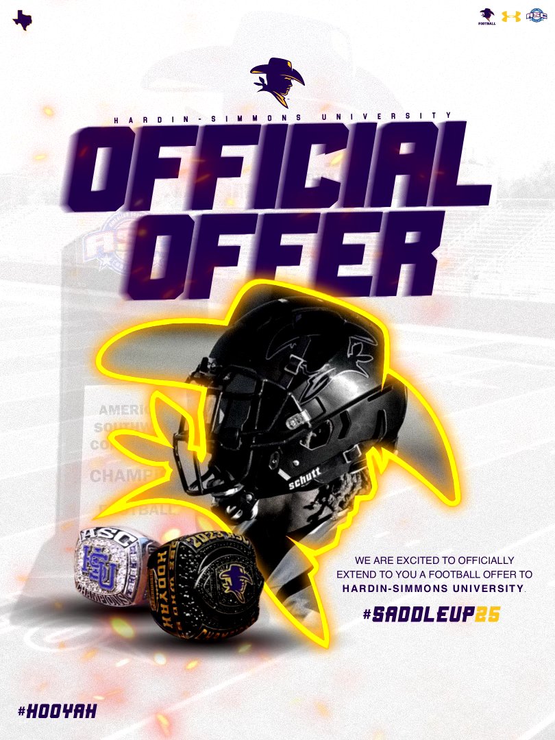 Jerrod Turner (@jerrodturner25) on Twitter photo After speaking with coach <a href="/BurlesonHSU/">Burleson</a>, I'm blessed to have received my 3rd offer from <a href="/HSUCowboys/">Hardin-Simmons Cowboy Football</a>!!! Praise God๐๐
<a href="/AbileneEagleFB/">Abilene Eagle Football</a> <a href="/Coach_Atwood_11/">DJ Atwood</a> <a href="/coachfullen/">M Fullen</a> <a href="/CoachHartfield/">Colby Hartfield</a> <a href="/CoachTMartinez/">Tommy Martinez</a> After speaking with coach <a href="/BurlesonHSU/">Burleson</a>, I'm blessed to have received my 3rd offer from <a href="/HSUCowboys/">Hardin-Simmons Cowboy Football</a>!!! Praise God๐๐
<a href="/AbileneEagleFB/">Abilene Eagle Football</a> <a href="/Coach_Atwood_11/">DJ Atwood</a> <a href="/coachfullen/">M Fullen</a> <a href="/CoachHartfield/">Colby Hartfield</a> <a href="/CoachTMartinez/">Tommy Martinez</a>