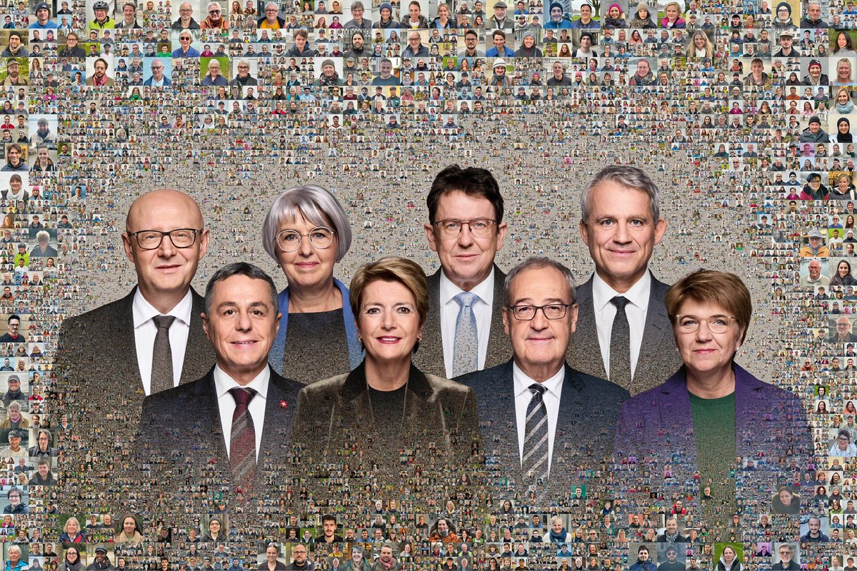 TrueSlazac's tweet image. Every official photo of the Swiss federal council since 2000  

Starting with 2025: