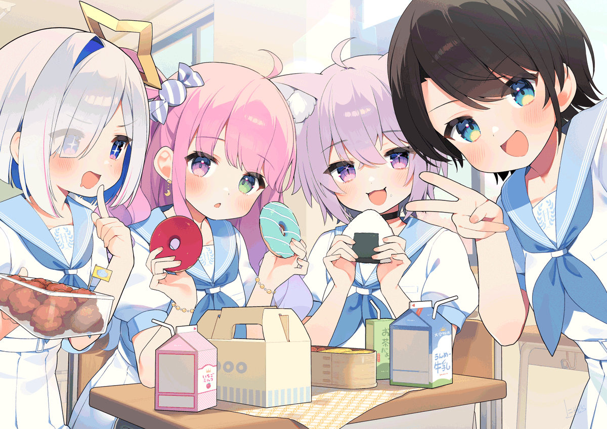 大空スバル 「歌ってみた動画のイラストを描かせていただいたり、応援広告を描かせていただいたり、」|ニャドラ＠ホロクルH-25のイラスト