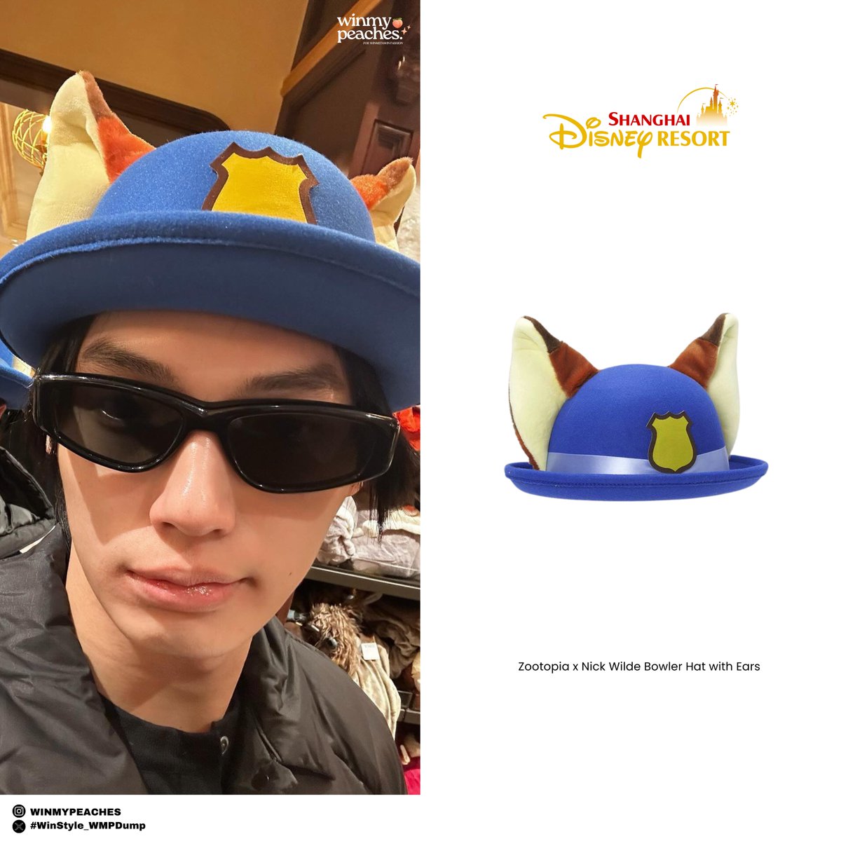 winmypeaches's tweet photo. ✨ WINSTYLE @winmetawin in 🇨🇳

@CalvinKlein 
🥼Relaxed Padded Shirt Jacket
@Disneyland 
🐤Plushy Hat Donald Duck
🦊Zootopia x Nick Wilde Bowler Hat with Ears
@_GentleMonster_ 
🕶️ Duru 01

📷 Ig winmetawin

#winmetawin
#CalvinKlein 
#GentleMonster #GentleMonsterxWin
#WinStyle_WMPdump